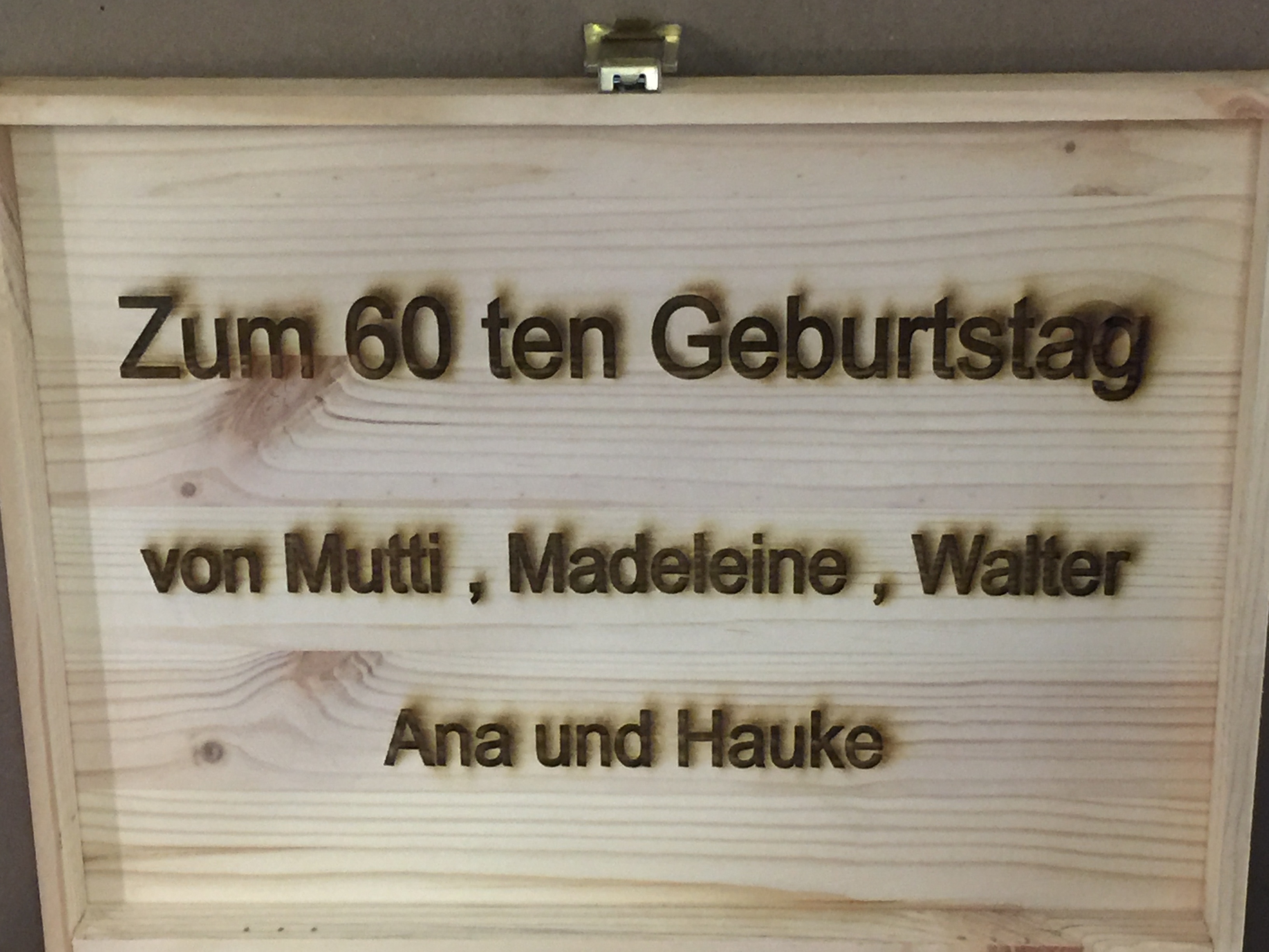 Geburtstagskiste Innen